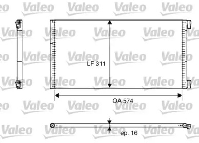 Конденсатор кондиционера Valeo 817684