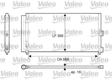 Конденсатор кондиционера Valeo 818021