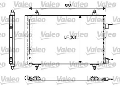 Конденсатор кондиціонера Valeo 818170