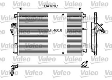 Конденсатор кондиционера Valeo 818173