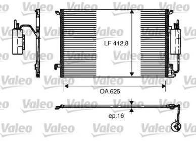 Конденсатор кондиціонера Valeo 818175