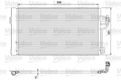 Конденсатор без хладогену Valeo 814391
