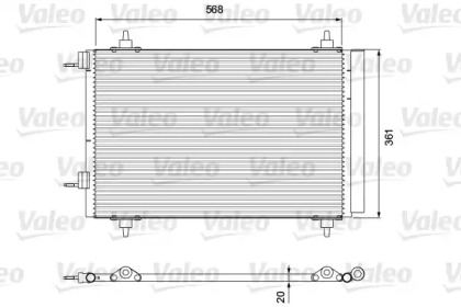 Конденсатор без хладогену Valeo 818171