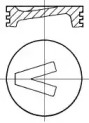 Поршень NURAL 87-704507-00