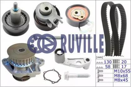 Комплект газорозподільчого механізму RUVILLE 55456701