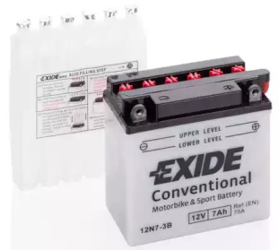 Аккумулятор мото EXIDE 12V/7Ah/75A 12N7-3B