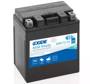 Акумулятор мото EXIDE AGM 12V/12Ah/210A AGM12-14