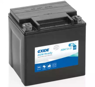Аккумулятор мото EXIDE AGM 12V/30Ah/430 (165x130x175) AGM12-31