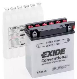 Аккумулятор мото EXIDE AGM 12V/5Ah/65 (120x60x130) EB5L-B