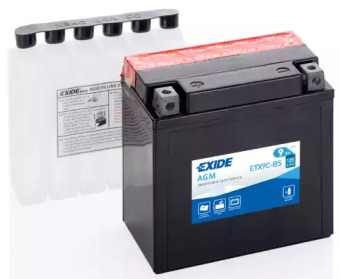 Акумулятор мото EXIDE AGM 12V/9Ah/120 (135x75x140) ETX9C-BS