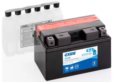 Акумулятор мото EXIDE AGM 12V/8,6Ah/145 (150x90x95) ETZ10-BS