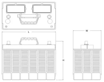 Акумуляторна батарея 110Ah/950A (330x173x240/+L/B00) StartPro EXIDE EG110B — фото 2
