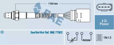 Датчик кисню FAE 77143