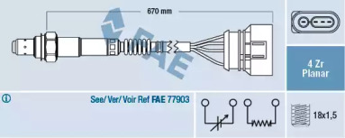 Датчик кисню FAE 77302