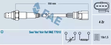 Датчик кисню FAE 77439