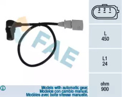 Датчик положення колінчастого вала FAE 79055