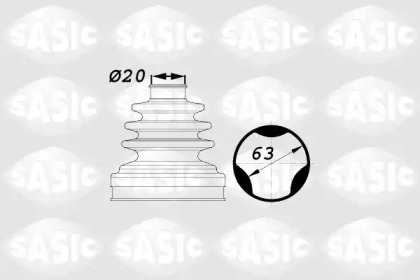 Ремонтний комплект пильника шруса с елементами монтажу SASIC 1900003