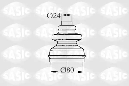 Ремонтний комплект пильника шруса з елементами монтажу SASIC 2873793