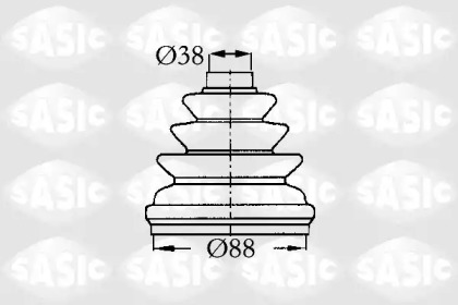 Ремонтний комплект пильника шруса з елементами монтажу SASIC 2873803
