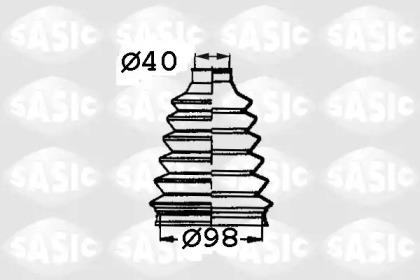 Ремонтний комплект пильника шруса з елементами монтажу SASIC 2933023