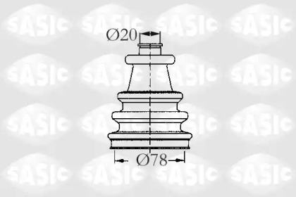Ремонтний комплект пильника шруса з елементами монтажу SASIC 2933743