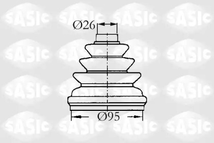 Ремонтний комплект пильника шруса с елементами монтажу SASIC 2933953