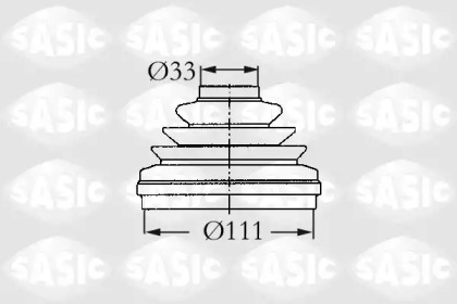 Ремонтний комплект пильника шруса с елементами монтажу SASIC 2933993