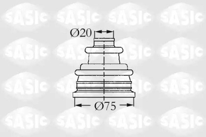 Ремонтний комплект пильника шруса с елементами монтажу SASIC 4003404
