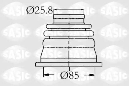 Ремонтний комплект пильника шруса з елементами монтажу SASIC 4003408