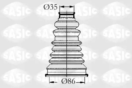 Ремонтний комплект пильника шруса з елементами монтажу SASIC 4003432