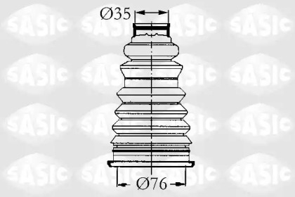 Ремонтний комплект пильника шруса з елементами монтажу SASIC 4003434