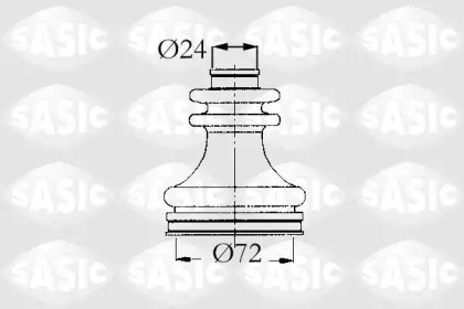 Ремонтний комплект пильника шруса с елементами монтажу SASIC 4003449