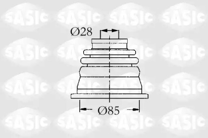 Ремонтний комплект пильника шруса с елементами монтажу SASIC 4003451