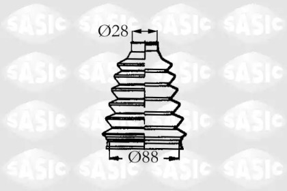 Комплект пильовика приводного валу SASIC 4003455