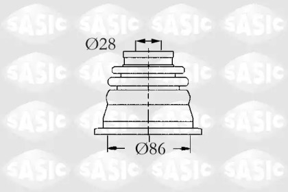 Ремонтний комплект пильника шруса з елементами монтажу SASIC 4003464