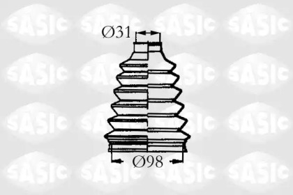 Ремонтний комплект пильника шруса з елементами монтажу SASIC 4003466