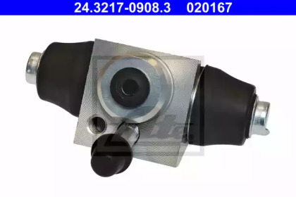 Циліндр гальмівний (задній) Audi 80/100/VW Golf 74-98/Polo 75-12/Seat Ibiza 93-09/Skoda Citigo 11-19 (d=17.46mm) (ATE) 24.3217-0908.3