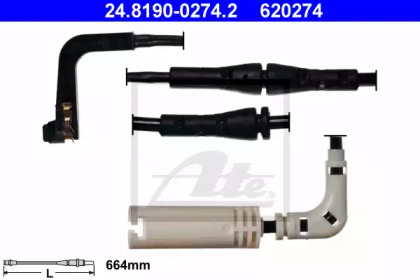 Датчик зношування колодок ATE 24.8190-0274.2