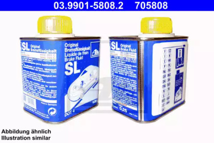 Гальмівна рідина ATE Brake Fluid SL, 0.25л 03.9901-5808.2