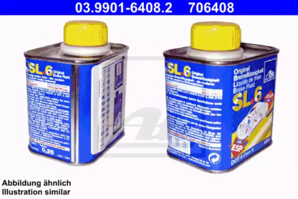 Гальмівна рідина ATE Brake Fluid SL.6, 0.25л 03.9901-6408.2