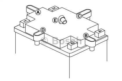 Мотоциклетна акумуляторна батарея Bosch 0092M60060