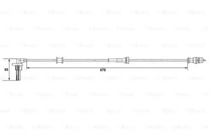 Датчик ABS Bosch 0265007533