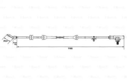 Датчик ABS Bosch 0265007537