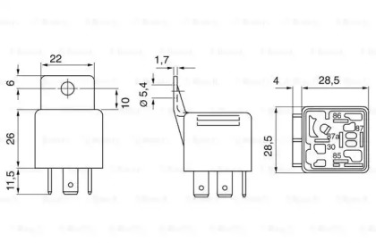 Реле Bosch 0332209151