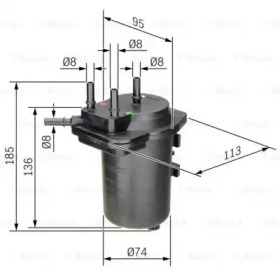 Фильтр топливный Bosch 0450907014