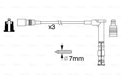 Проводи запалювання MB E-class (W124) 2.8-3.2 93-97 (к-кт) Bosch 0 986 356 316