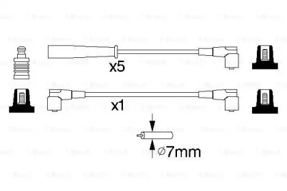 Кабелі запалювання Volvo 850/C70/S70/S80/V70/XC70 2.0-2.4T 91-06 Bosch 0 986 356 753