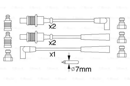 Комплект электропроводки Bosch 0986356794