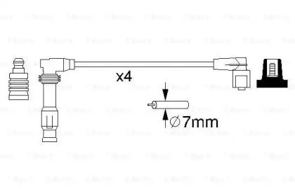 Комплект проводів запалювання Bosch 0986356986