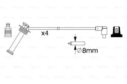 Комплект проводів зажигания Bosch 0986357208